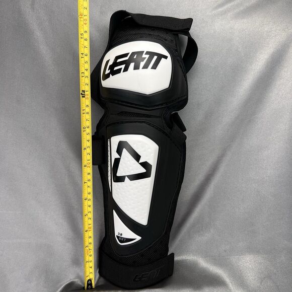 Leatt 3.0 Ext Knee & Shin Guards -‎ XXL Motocross Dirt Bike Offroad Pair Worn 1x - Picture 14 of 15
